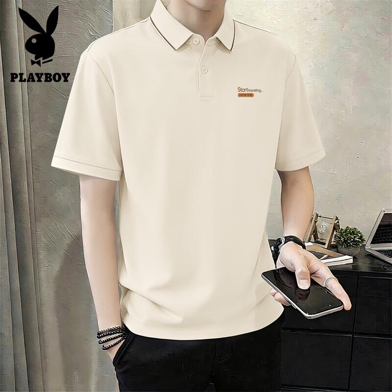 PLAYBOY Men s Short Sleeve Polo Shirt L