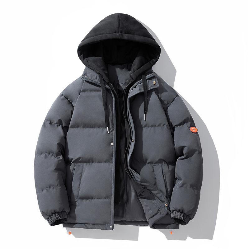 Men's Two-Piece Hooded Winter Jacket: Multi-Color, Thick Padded, Warm, Couple Style.