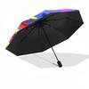 1pc Circle Pattern Automatic Open/Close Folding Umbrella - Compact 8-Rib Design, Daily Use, Perfect Gift for Friends & Family yy251124228
