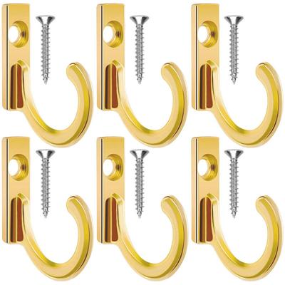 10Pcs Vintage Wall Mount Hooks with Screws for Hanging Bag Hat Key Coat Clothes Hanger Holder Bathroom Kitchen Storage Organizer