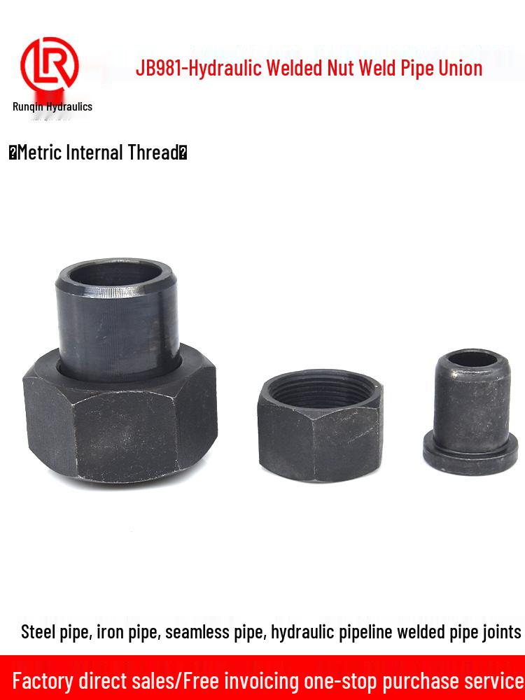 High-Pressure Hydraulic Welding Pipe Joint with Metric Thread Gauge