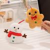 Adorable Plush Christmas Ornaments Collection Featuring Snowman Gingerbread Man Decor
