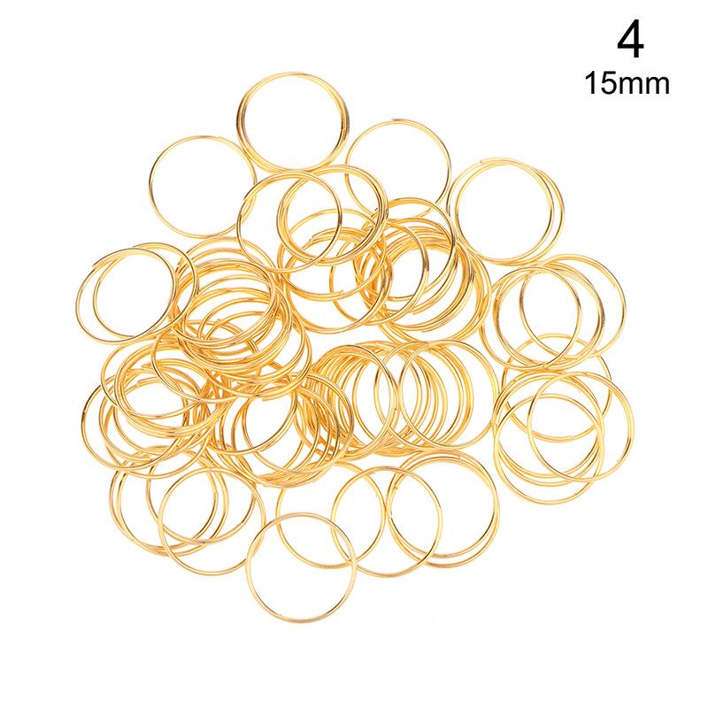 100Pcs 11Mm 12Mm 13Mm 15Mm 20Mm 30Mm Round Stainless Steel Ring For Chandelier  Bead Pendant Part Light Curtain Connector