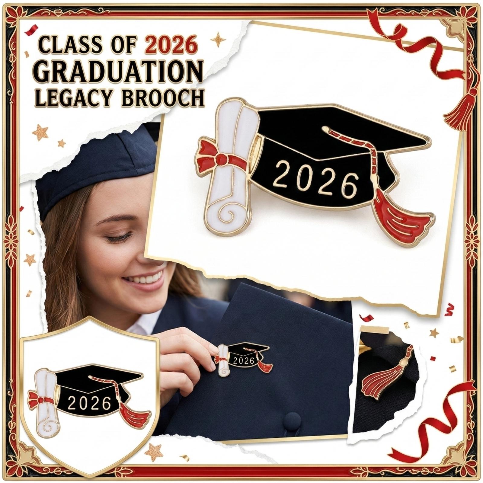 

Graduation Star Pin Class of 2026 Graduation Keepsake Accessory Student Achievement Badge Lapel Pin for Graduation Ceremony One Size
