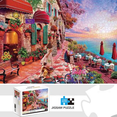 1000 Teile Morgenblüte Puzzle Hausdekoration Puzzle Spiele für Erwachsene Familienspaß Bodenpuzzle Lernspielzeug für Kinder