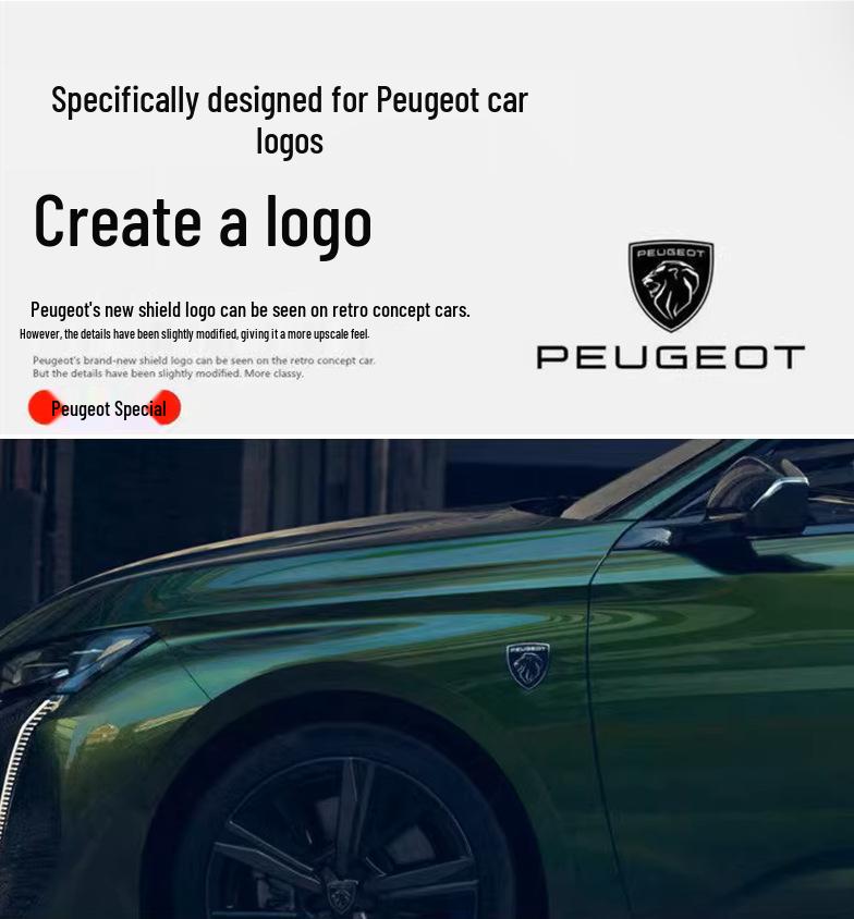 Decorative Wheel Caps & Stickers for Peugeot Models: 4008, 5008, 3008, 308, 408, 508L.