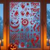 Scary Realistic Halloween Window Stickers Electrostatic Window Decals  Home Decoration