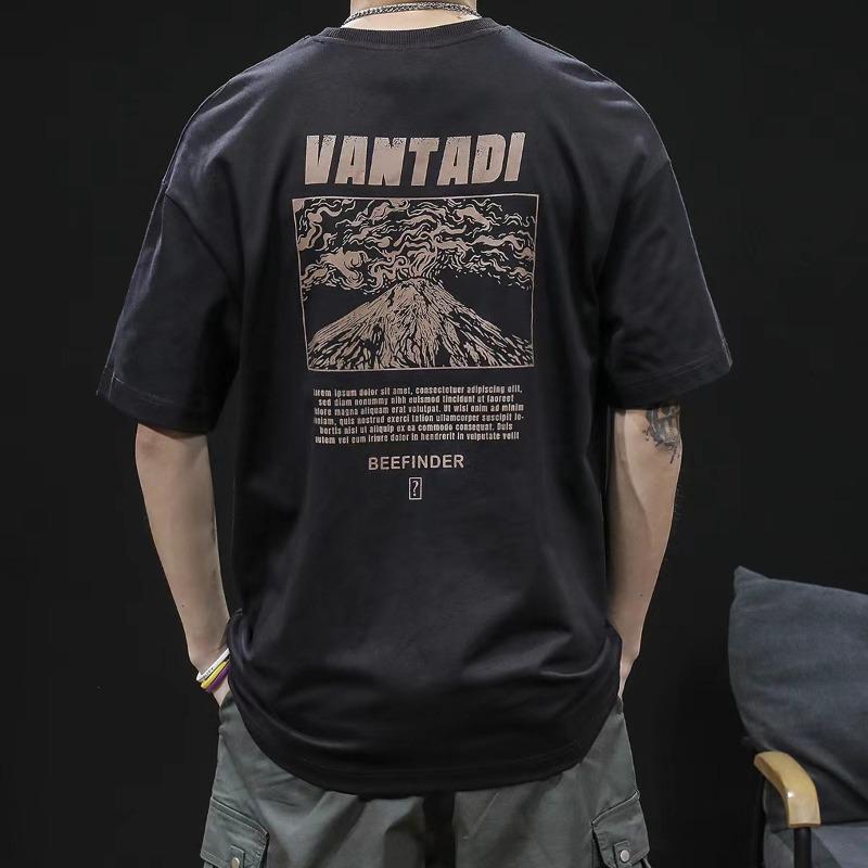 T-shirt Men's Casual Loose Versatile Top Printed