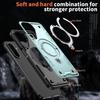 For Samsung Galaxy S25 FE Magnetic Case Military Protection PC + TPU Kickstand Phone Cover