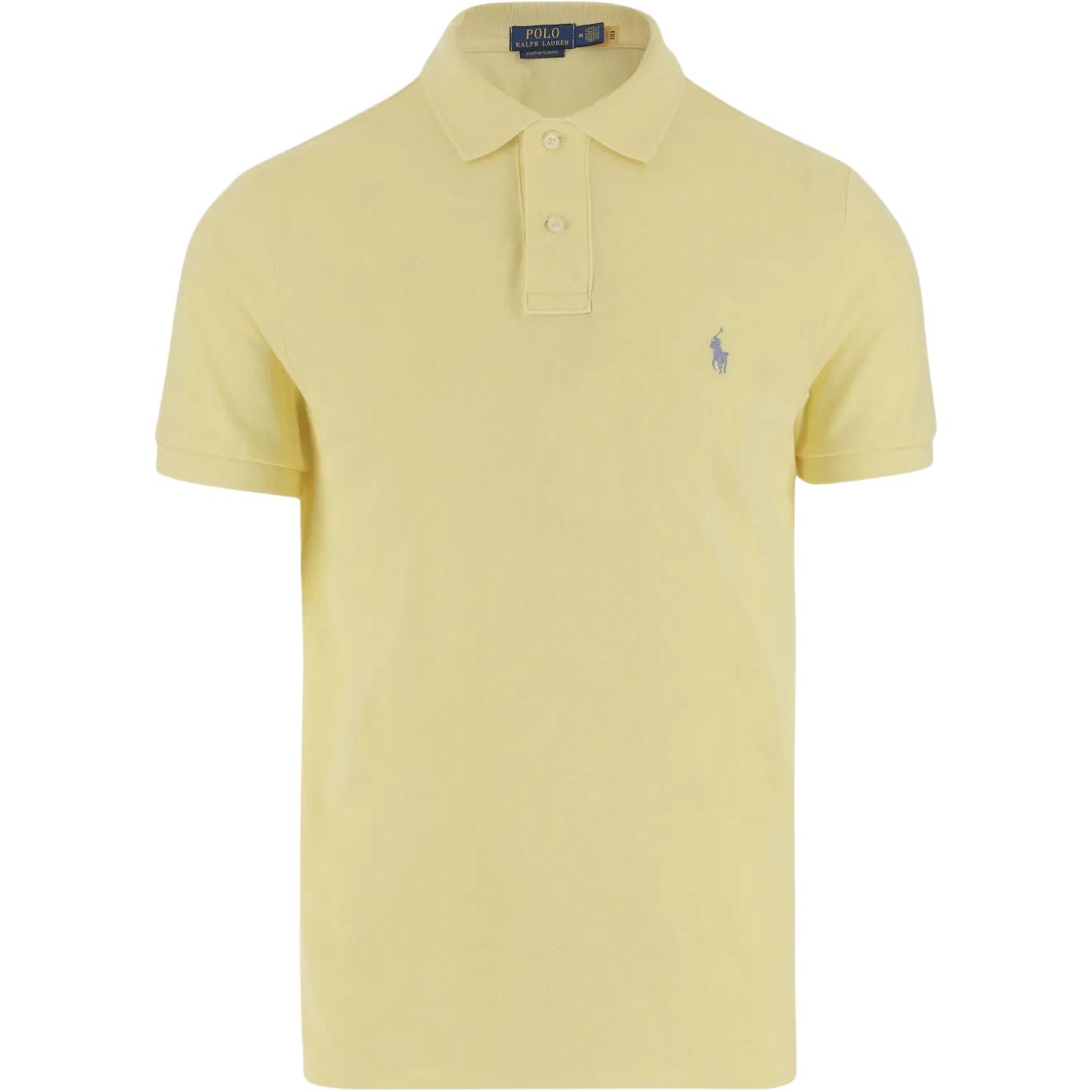 

Polo Ralph Lauren Логотип Вышитый Пуговица Короткий Рукав Рубашка поло Мужские топы Светло-коричневый 710680784-421 L