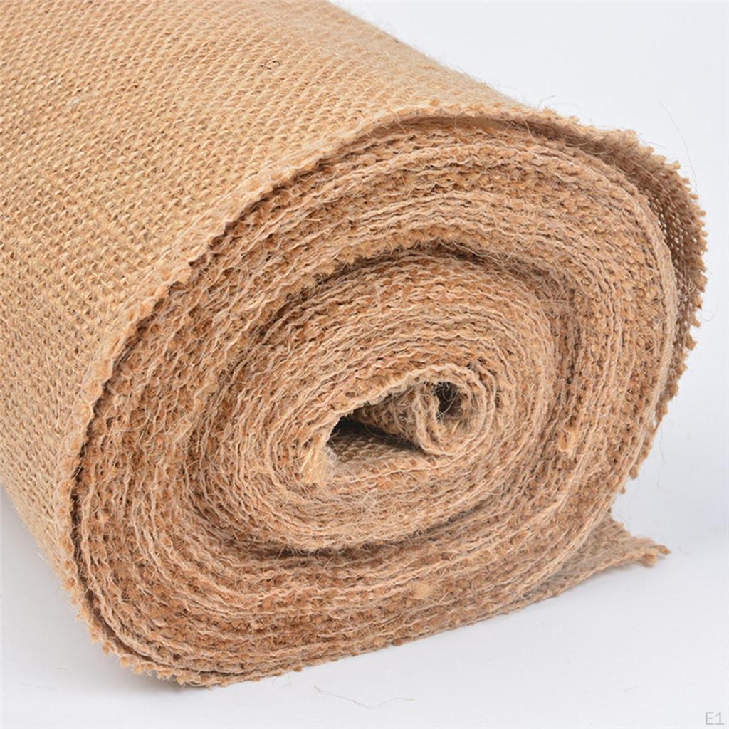 Natural Burlap Rolls, Hessian Rolls for Dining Room Wedding Party Decoration