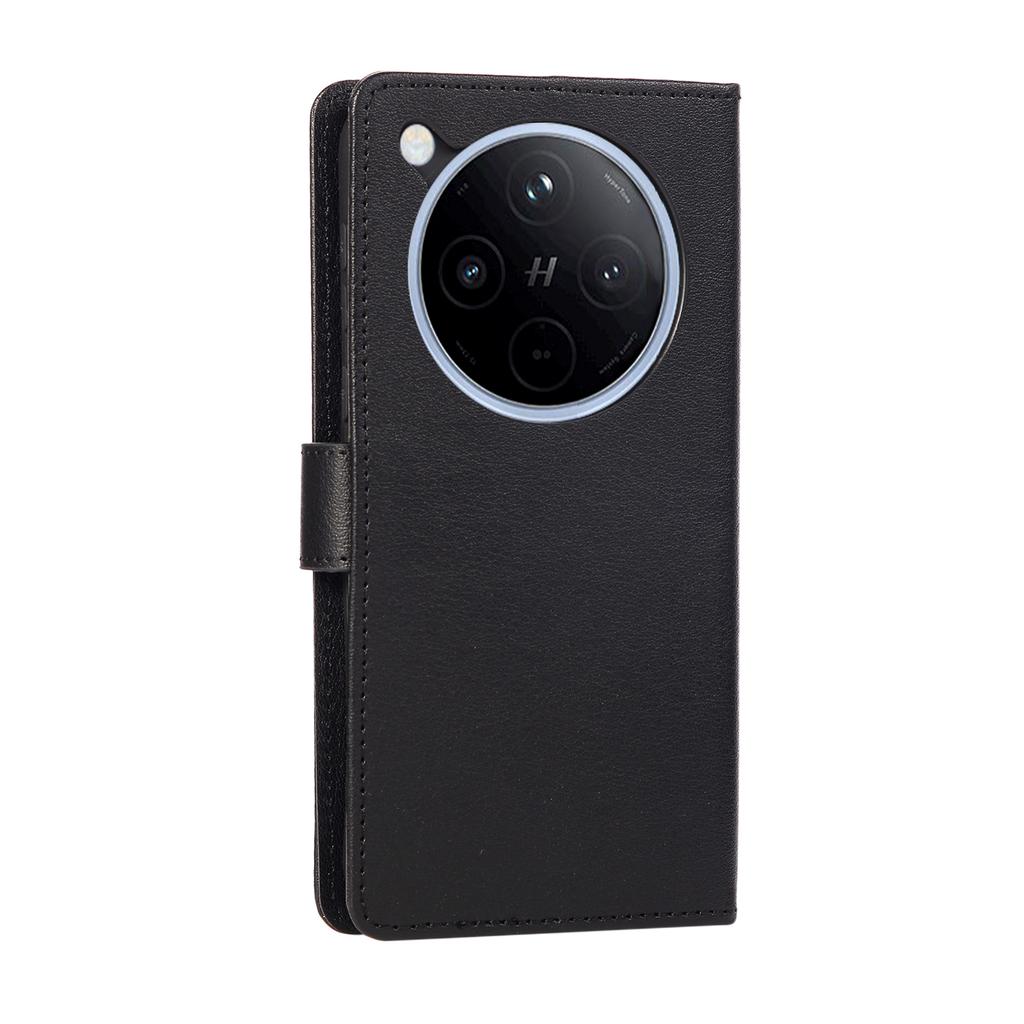 For Oppo Find X8 Pro 5G Case Wallet Stand View PU Leather Phone Cover with Wrist Strap
