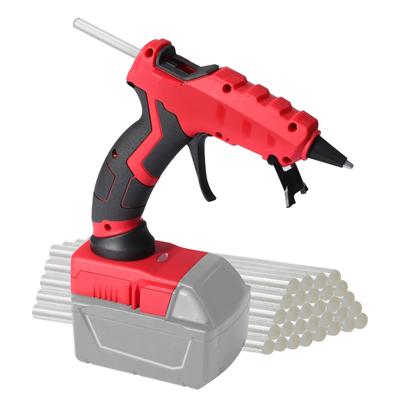 50W bezprzewodowy pistolet do klejenia na gorąco z 30 szt. 7 mm klejów w sztyfcie, narzędzie do naprawy DIY, pasuje do akumulatora litowo-jonowego Milwaukee/Dewalt/Makita 18 V