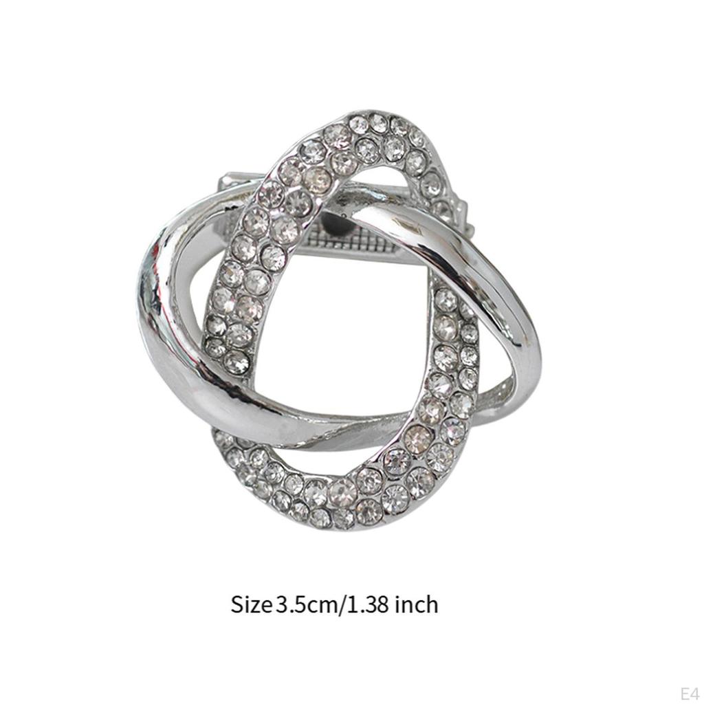 Scarf Ring Clip Fashion Clothing Decoration Accessories Rhinestone Buckle Clamp