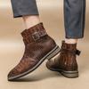 Fashion Fashion Adulto Shoes Male Leather Chelsea Shoes Business Formal Shoes Classic Casual Leather Boot Mens Pointed Toe Mens Boots