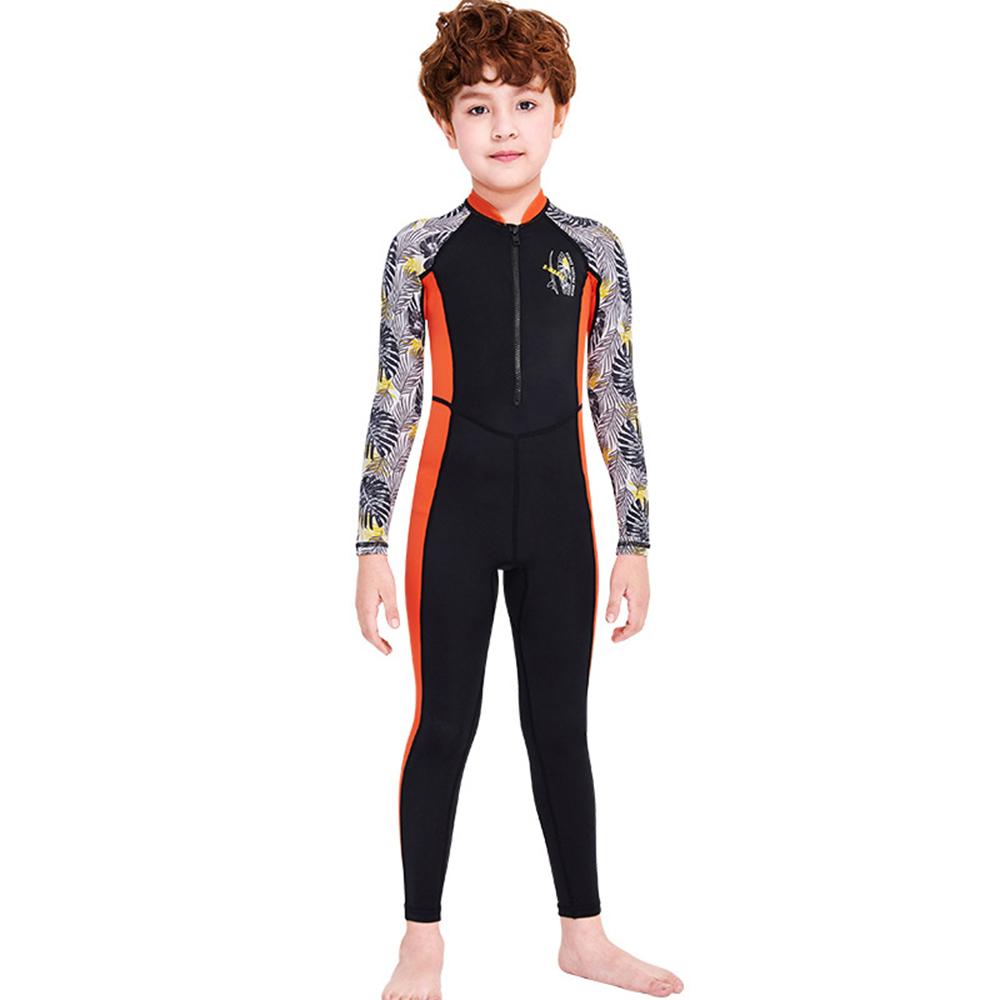 Kid Wetsuit One Piece Swimsuit Sun Protective Quick Drying Anti Wear Anti Scratch Properties
