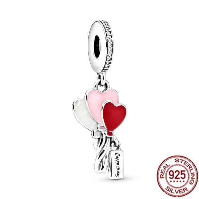 

С Днем Рождения Стерлингового Серебра 925 пробы ко Дню Рождения Воздушный Шар Пива Мотаться Шарм Шарм Подходит Оригинальный Модный Браслет Женщины Ювелирные Изделия Подарок