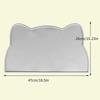 Grey Silicone Pet Mat Pet Food Feeding Pad Waterproof Dog Cat Bowl Food Mat Puppy Feeder Tray Water Cushion Placemat