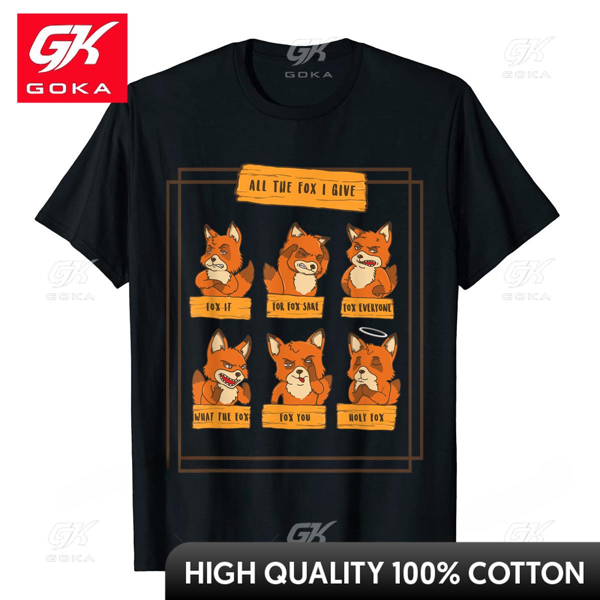 

All The Fox I Give Funny No Fox Given Quotes Gift TShirt Camisas Unisex Custom T Shirt for Unisex Cotton T Shirt Party Hip Hop 4XL