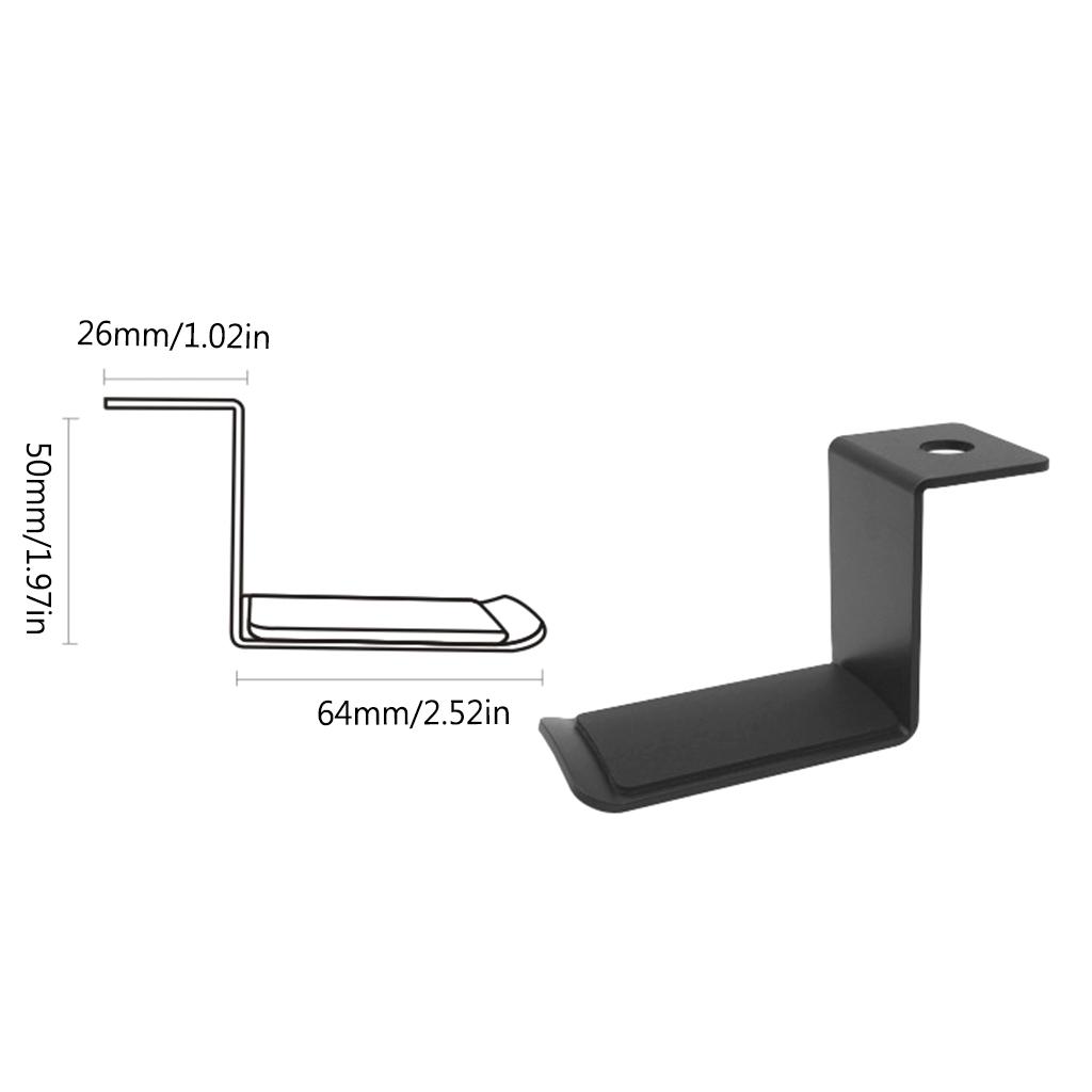 Durable Headset Mount Self-Adhesive Solid Supporting Bars Safe & Stable Hanger for Most Headphone Sizes Sturdy Material
