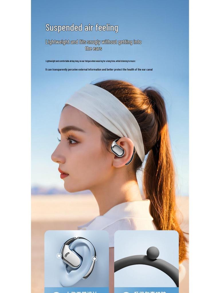 OWS Wireless Sports Bluetooth Headset with Large Battery - Non-In-Ear, Over-Ear Design