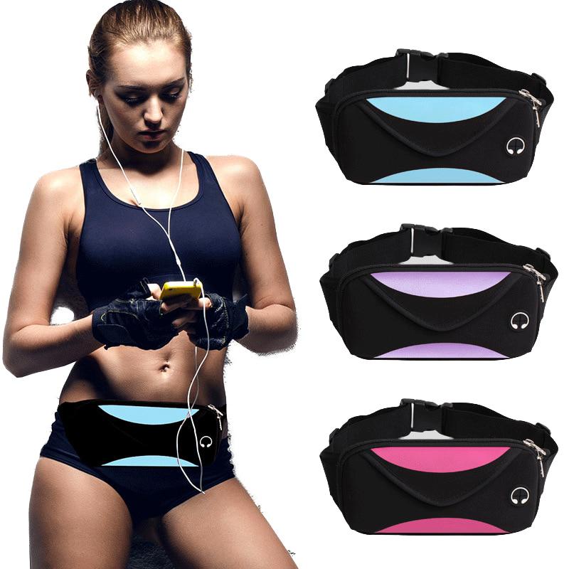 fanny packs for women & men unisex waist bolsa pack with headphone jack and zipper