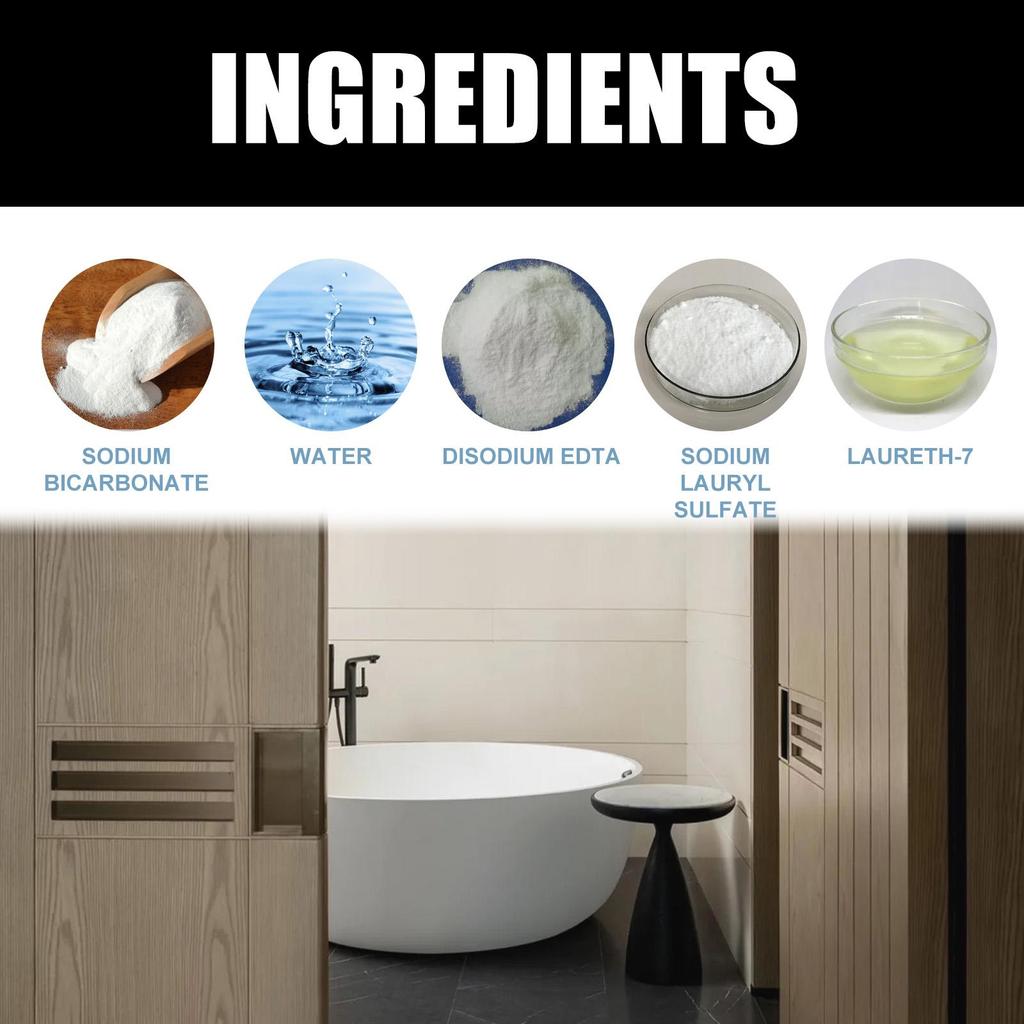 Jakehoe Bathroom Foam Cleaner Toilet Toilet Bathtub Sink Tile Stain Remover Cleaning Spray