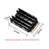 Aluminum Alloy Solid State Hard Disk Radiator PC Accessories CNC Cooling Radiator Double-sided Thermal Pad Replacement for PS5
