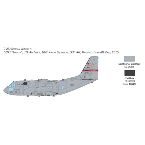 Italeri 1450 Alenia C-27J/G.222 Spartan 1/72 Scale Plastic Model Kit