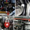 Oil Separator Reservoir Tanks Oil Catch Aluminum Can Kit Baffled with Air Filter Universally for Most Car