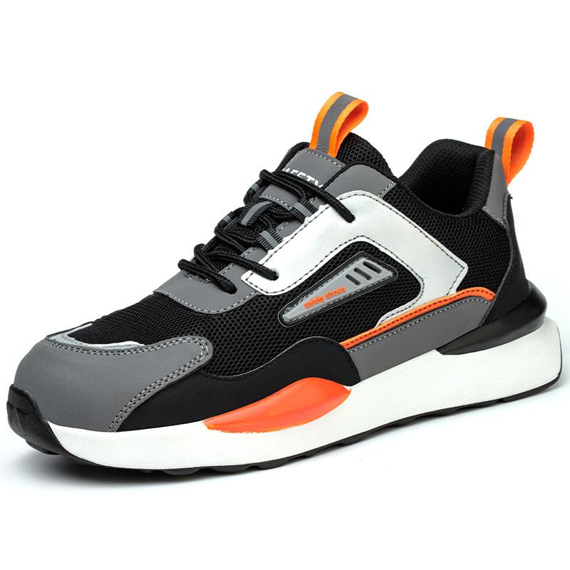 

Oulylan Мужские рабочие и защитные ботинки со стальным подноском, рабочие кроссовки, новая неубиваемая обувь, защитная обувь с защитой от прокола 46