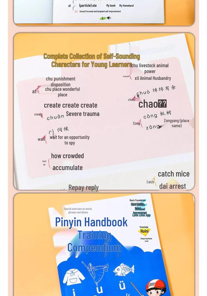 Comprehensive 8-Volume Collection: Words, Characters, Idioms, Polyphonic Characters, Conjunctions, Antonyms, Synonyms, Measure Words & Reduplications