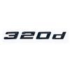 Glossy Black GT ABS Alphanumeric Emblem for BMW 3 Series E46 E90 F30 - 320i 320d 325i 325d 330i XDrive Trunk Logo Sticker