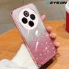KEYSION Luxury Plating Glitter Phone Case for IQOO Z10 5G Transparent Soft TPU Shockproof Back Cover for IQOO Z10