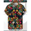 Men's Hawaiian 3d Shirts Streetwear Short Sleeve Oversized Summer Camisa Floral Masculina Blouse Retro
