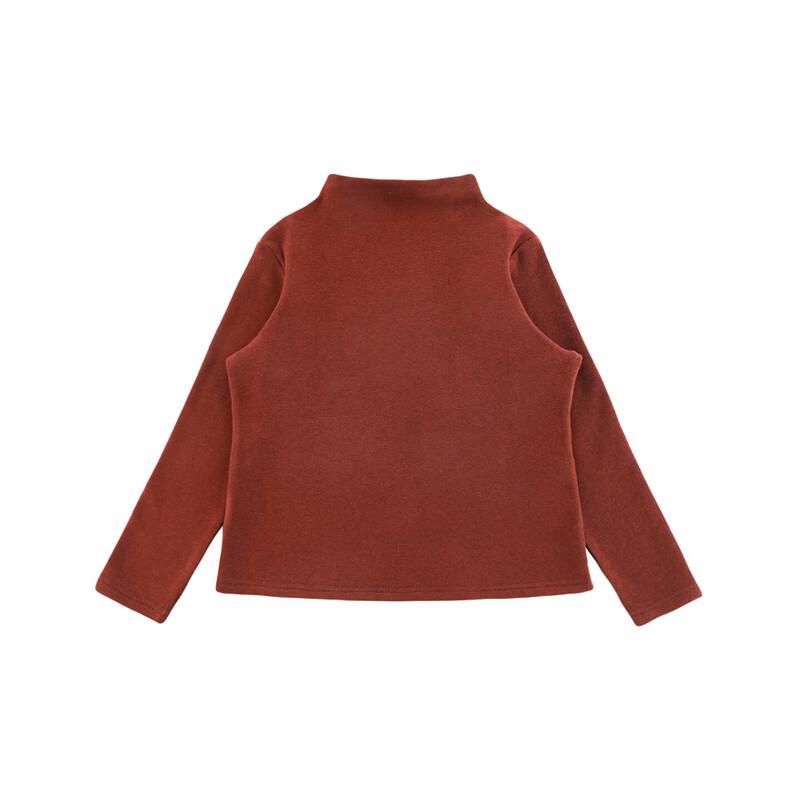 Yoyou Girls' Warm Solid Turtleneck Base Shirt