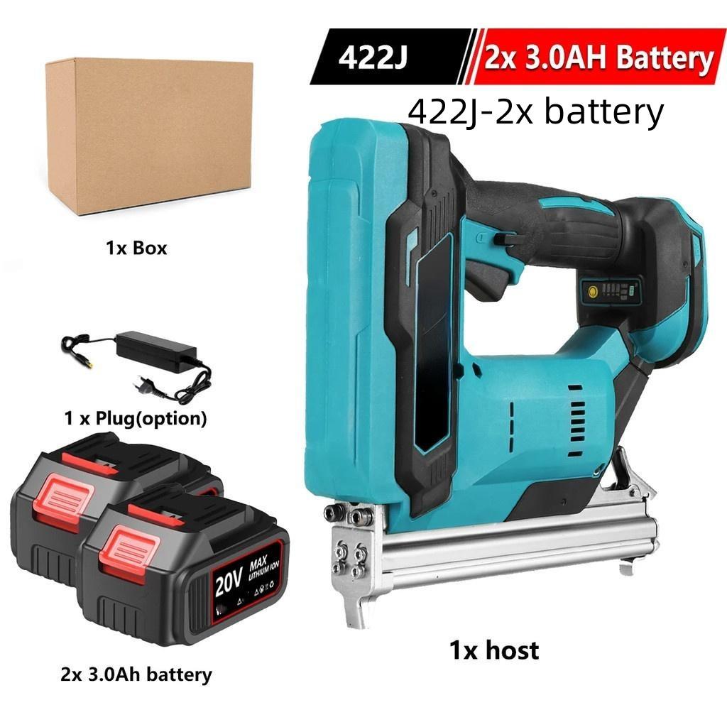 Straight U Staples Stapler Rechargeable Nailer Brushless Cordless Electric Nail Gun Portable Wood Working Tools