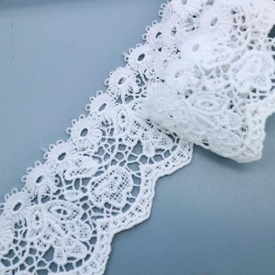 4,5 cm wasserlösliche Milchseiden-Stickerei-Spitze, Heimtextilien Sofa-Kissen-Zubehör, Vorhangschmuck Dekoration