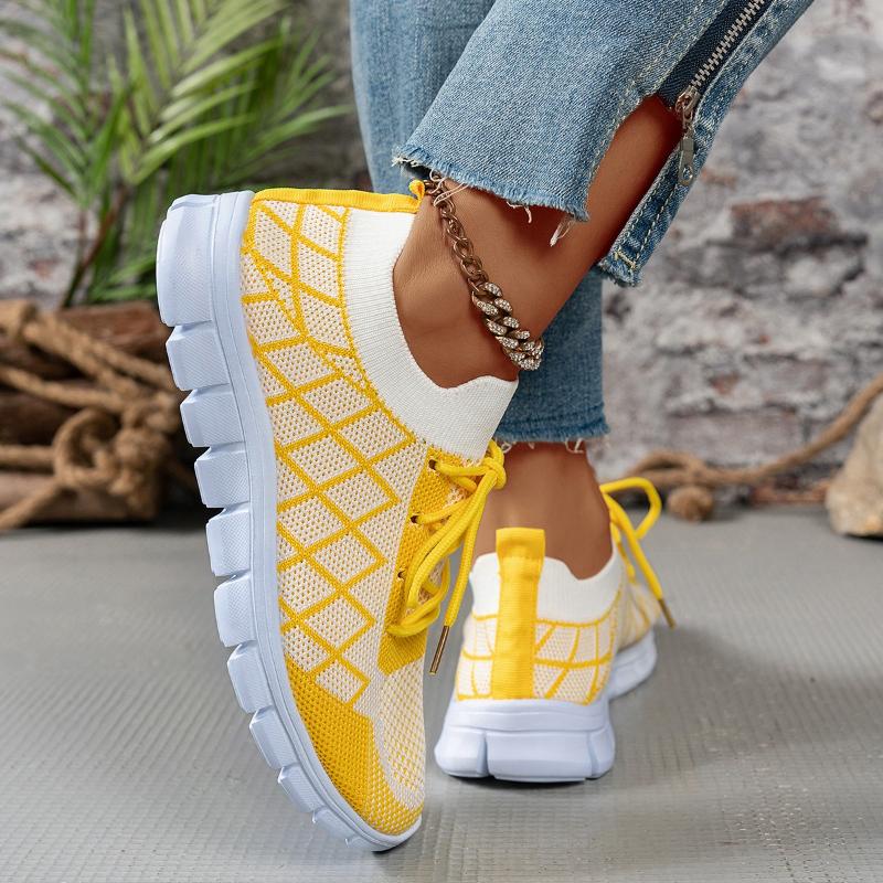 Móda ZapatosTrendy Prodyšné Ležérní Sportovní Boty Ženy Jaro Podzim Nový Styl Dámské Tenisky Všestranný Jednoduchý Design Zapatillas