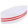 Flat Headwear Chef Hat Boat Shape Hotel Chef Hat Kitchen Forward Cap Catering Waiter Hat  Cafe
