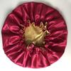100% Silk Hair Weave Bonnet Satin Designer Bonnets Double Layer Hair Bonnets