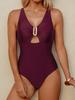 Women's Deep V One-Piece Swimsuit - Sexy, High-End European and American Design