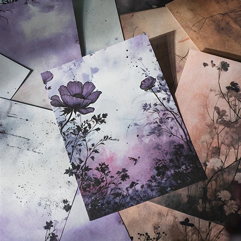 30 PCs Vintage INS Decorative Paper DIY Diary Album Scrapbooking Material Background Paper Hand Made Junk Journal Supplies