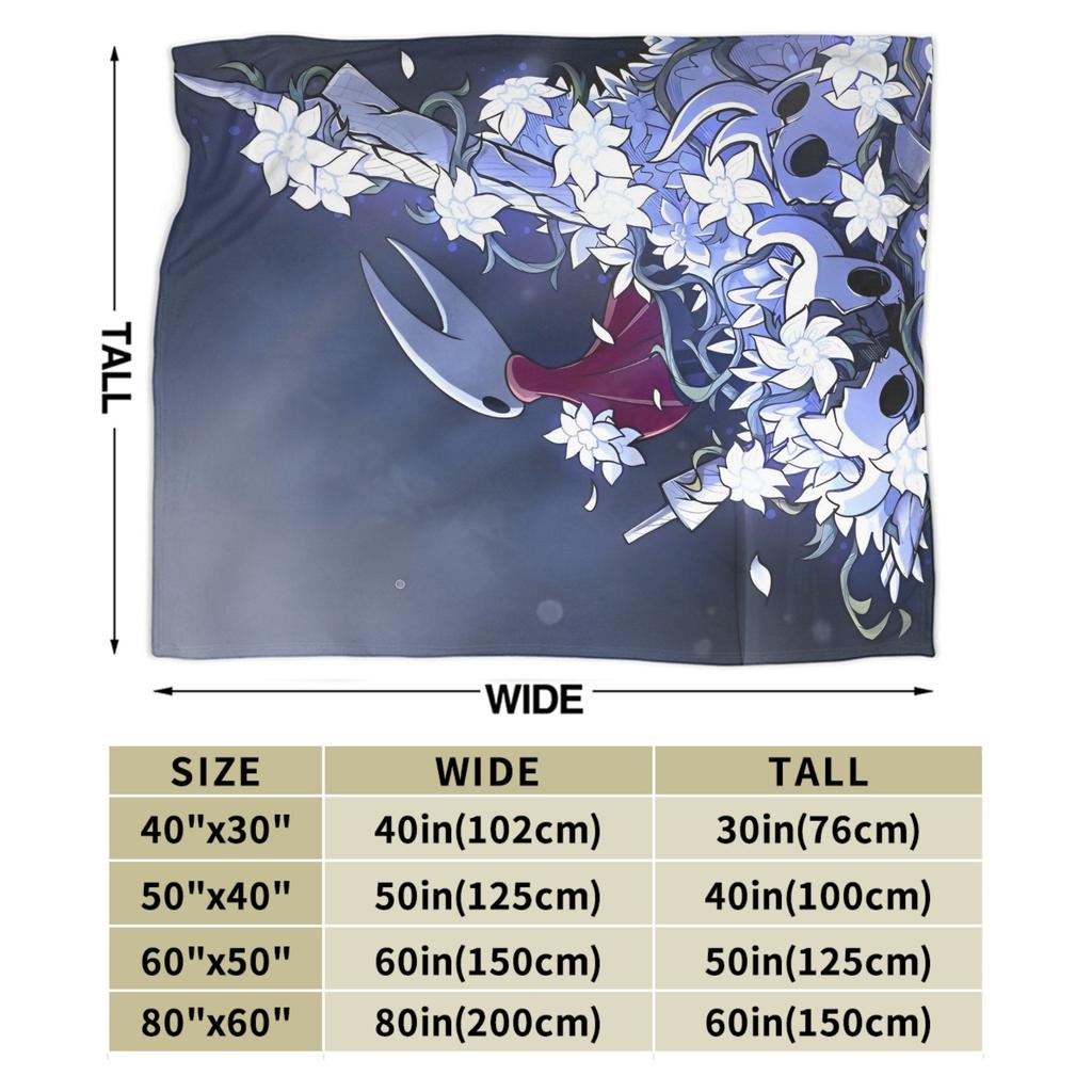 Hollow Knight Blanket Indie Action Adventure Plush Awesome Soft Throw Blanket for Chair Covering Sofa Summer