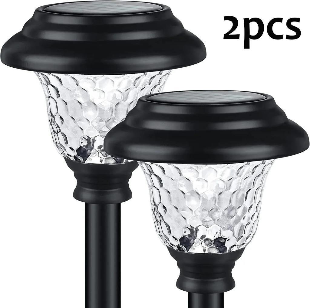 Solar Pathway Lights Bright Solar Lights Outdoor Waterproof IP65 LED Solar Garden Lights Yard, Path, Landscape Driveway