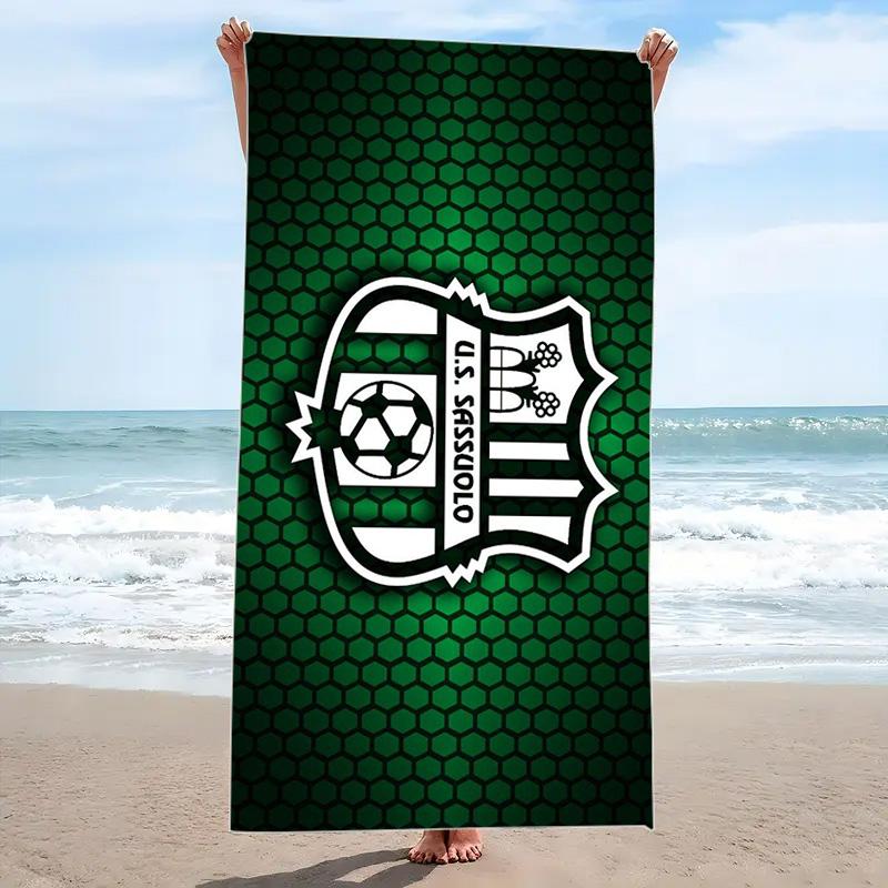 US Sassuolo Print Beach Towel, Large Soft Quick Dry Towel for Beach Camping Swimming