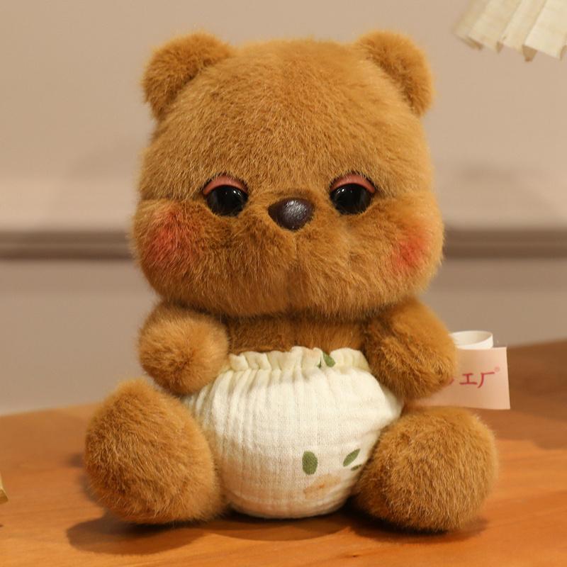 1Pc 14/22cm Kawaii Fox Rabbit Elephant Bear Cat Plush Toys Stuffed Soft Animal Dolls Lovely Figure Toy for Baby Gifts