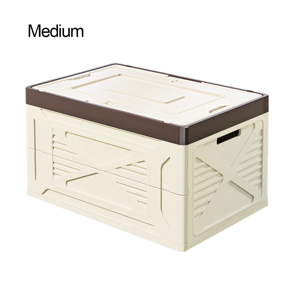 New Foldable Storage Box for Trunk, Outdoor Camping Organizer Plastic Bin, Car Storage Box for Clothes, Home Use, Portable