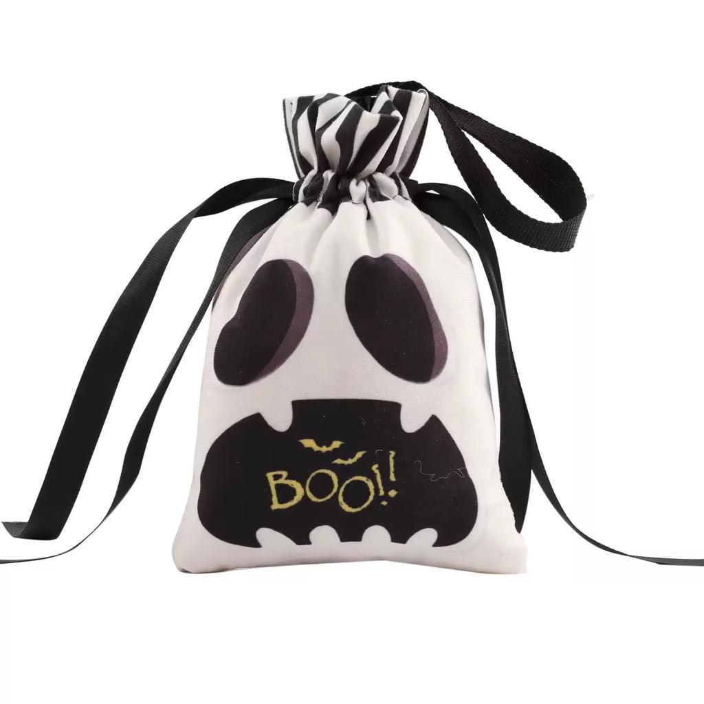 Halloween Props Pumpkin Trick Or Treat Ghost Face Ghost Gifts Sugar Bag Party Festive Atmosphere Tote Bag Non-Woven Gift Bag
