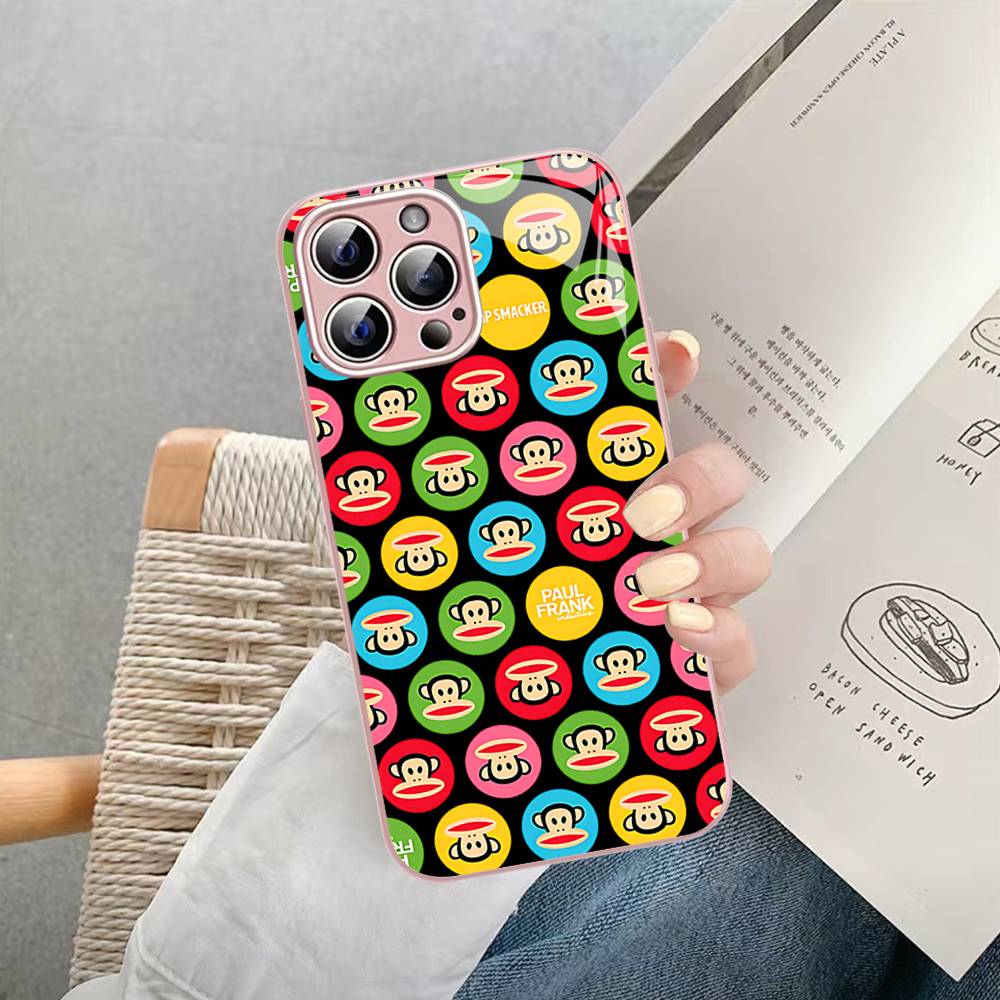 

Classic P-Paul F-Frank Logo Tempered Glass For Iphone 14 13 12 11 Pro Mini XS MAX 14Plus X XS XR Cover iphone 14